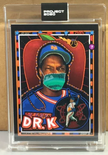 TOPPS PROJECT 2020 #137 DWIGHT GOODEN by EFDOT Print Run 7141