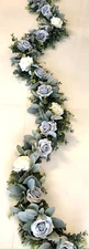 blue floral garland centerpiece for wedding/baptism/baby shower