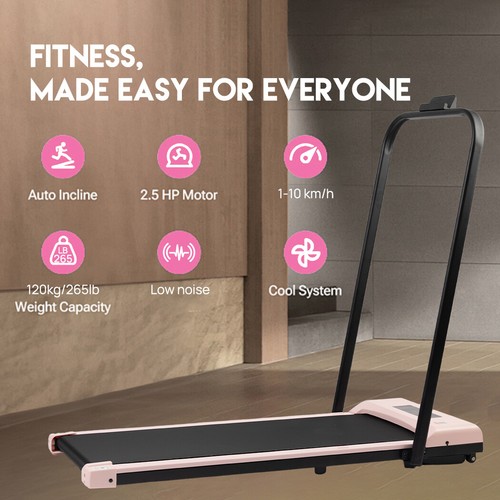 Electric Walking Pad Treadmill Exercise Treadmills Fitness Office Home Running - Picture 3 of 14