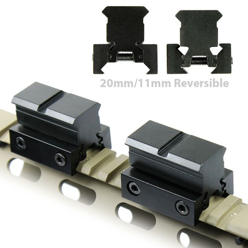 1" Rail Riser Block Mount for 20mm Picatinny / Wea...Rails 11mm Dovetail - Picture 2 of 6