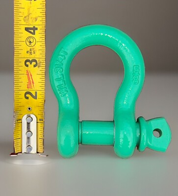 NEW WLL3 Anchor Shackle, Bolt Type, WLL3 1/4 TON, 5/8'', Epoxy Coated 308058 Tool
