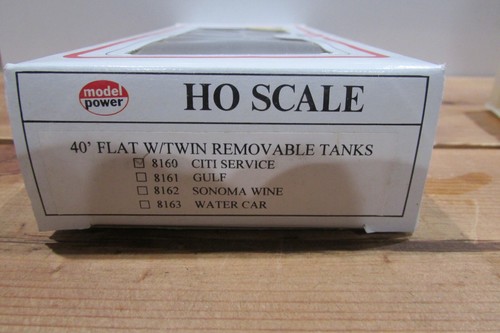 HO Scale Model Power 8160 40' Flat Car with Twin Removable Tanks City Service - Picture 6 of 6