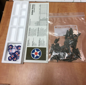 AXIS & ALLIES Spring 1942 United States Green REPLACEMENT PIECES for Board Game