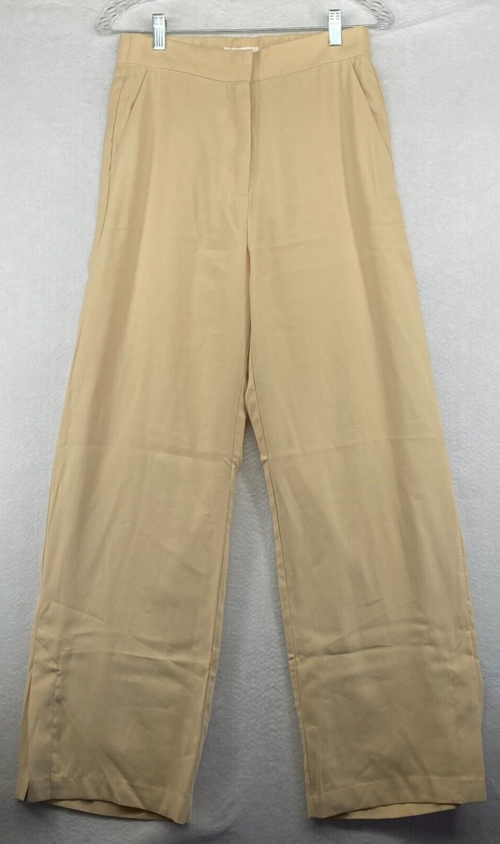 NWT H & M Women's Yellow Dress Pants w/bottom leg slits Size 6 NWT H & M Women's Yellow Dress Pants w/bottom leg slits Size 6
