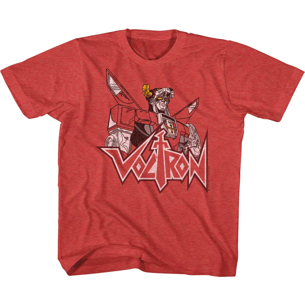Voltron Cartoon Voltron Bust Photo Youth T Shirt 2T-YXL