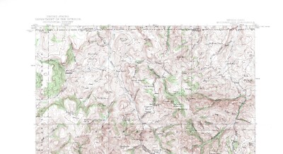 Mountain City Quadrangle, Nevada-Idaho 1936 Topo Map USGS 1:62,500 Topographic
