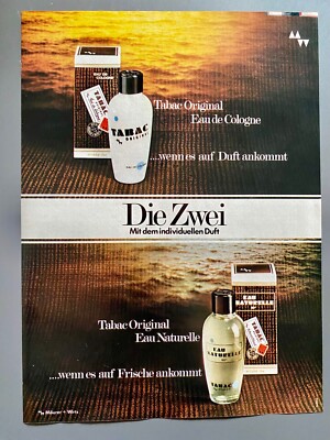 Tabac Original Eau de Cologne Original 1974 Vintage Werbung Reklame advert