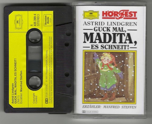 MC Kassette Astrid Lindgren, Guck mal Madita, es schneit -Manfred Steffen - Bild 1 von 1