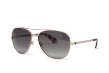 Kate Spade Sunglasses Women's Aviator Avaline 2/S AU2 Red Gold 58mm Grey Lens