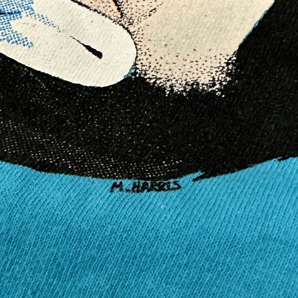 Camiseta vintage años 90 M Harris Art Rostros de payasos etiquetada pequeña Foto 4 de 4