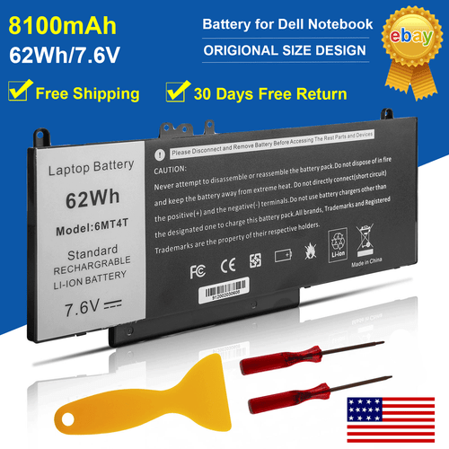 🔥6MT4T Laptop Battery For Dell Latitude E5470 E5570 Precision 3510 Type 79VRK🔥 - Picture 1 of 12