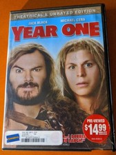 Year One DVD, 2009, Theatrical, Unrated and Widescreen Editions Jack Black