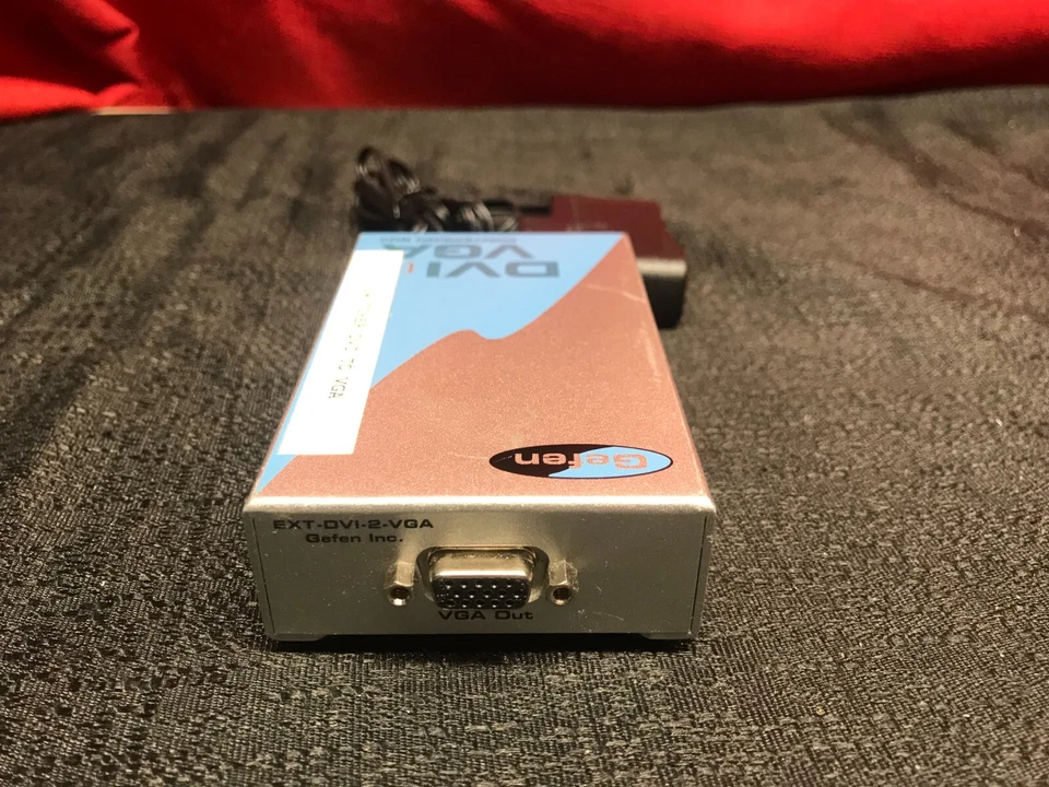 Gefen DVI to VGA Conversion Box DVI2VGA ECO1 with AC Power Adapter - Image 3 of 4