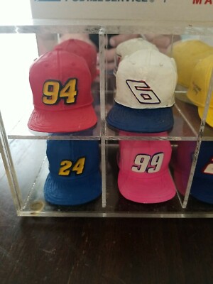 Vintage New Wave Memories Ceramic Racing Caps. Set of 6 In Display 