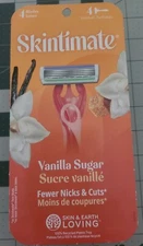 NEW Skintimate Vanilla Sugar Scent Disposable Razors 4ct