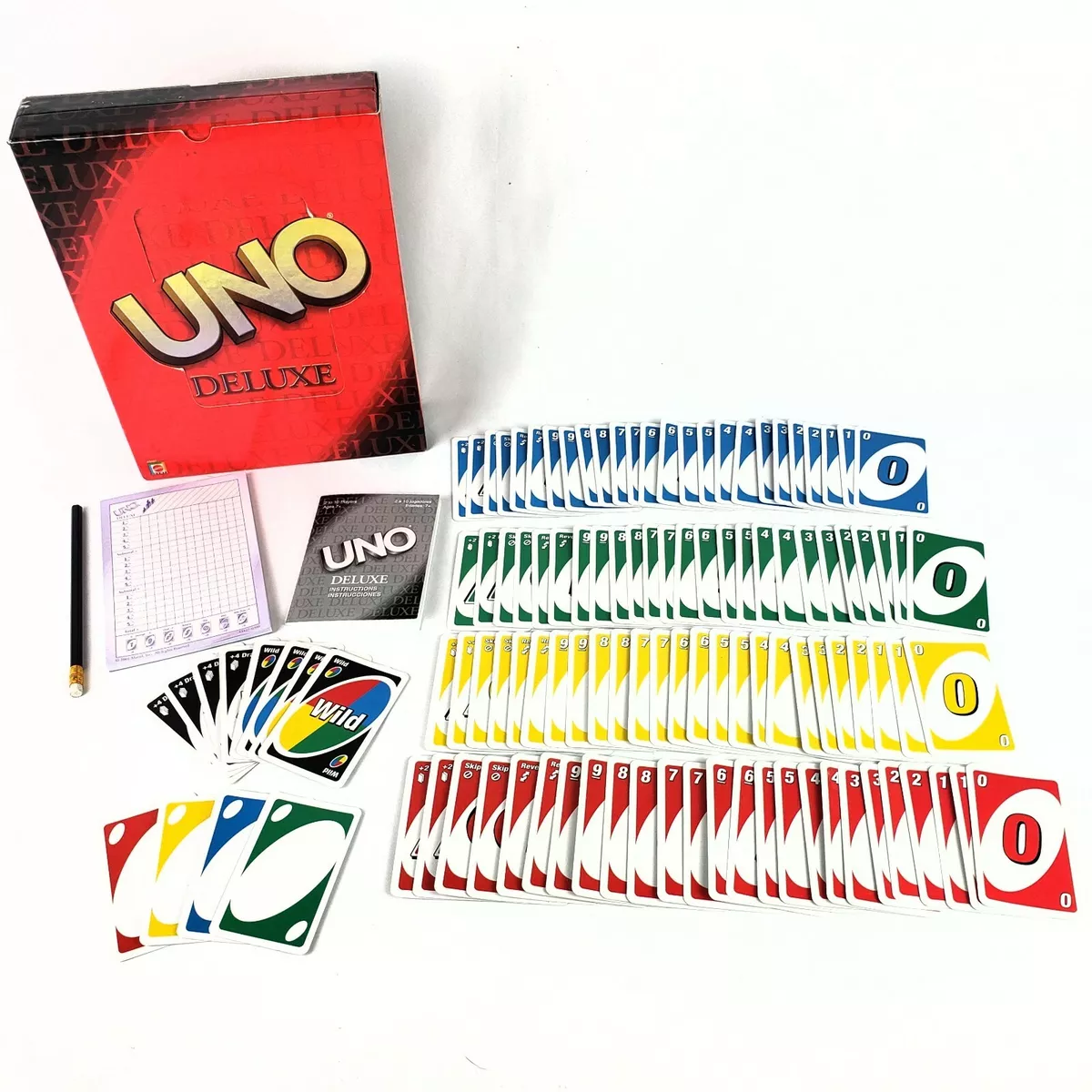  Uno Deluxe Card Game : Toys & Games