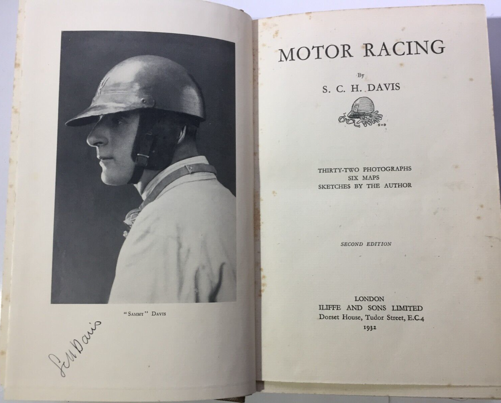 1927 Le Mans 24 Winner Bentley Signed 1932 S C H Davis Motor Racing Biog