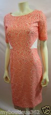 ALEX MARIE MELONY  MELON Y SHEATH LACE DRESS  SIZE 4 NEW WITH TAG