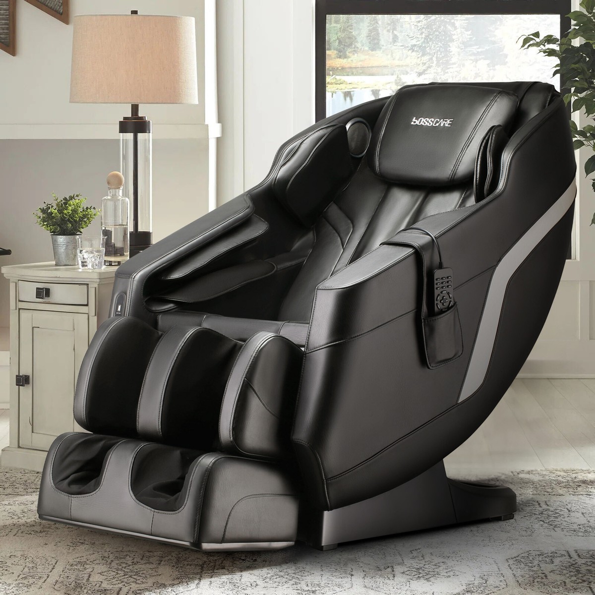 Electric Shiatsu Massage Chair Zero Gravity SL Track Recliner Full