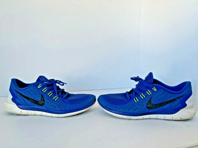 Nike Free 5.0 Running Shoes Blue Neon 