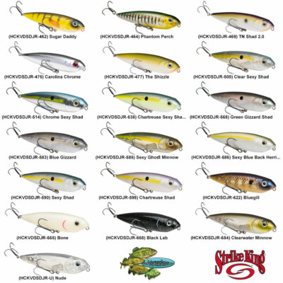 Strike King Topwater Sexy Dawg HCKVDSDJR Junior Walking Bait Fishing Lures