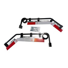 Pair Angle Down Bar Type Truck Mud Flap Hangers Complete Kit For Trailers 2 Coil