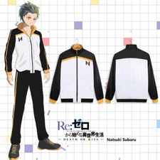 Re:Life in a Different World From Zero Natsuki Subaru Cosplay Jacket Pants Sets