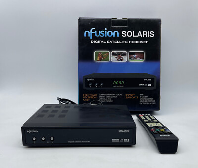 Solaris nfusion Digital Satellite Receiver RS-232C DVB USALS W/ Remote & Box