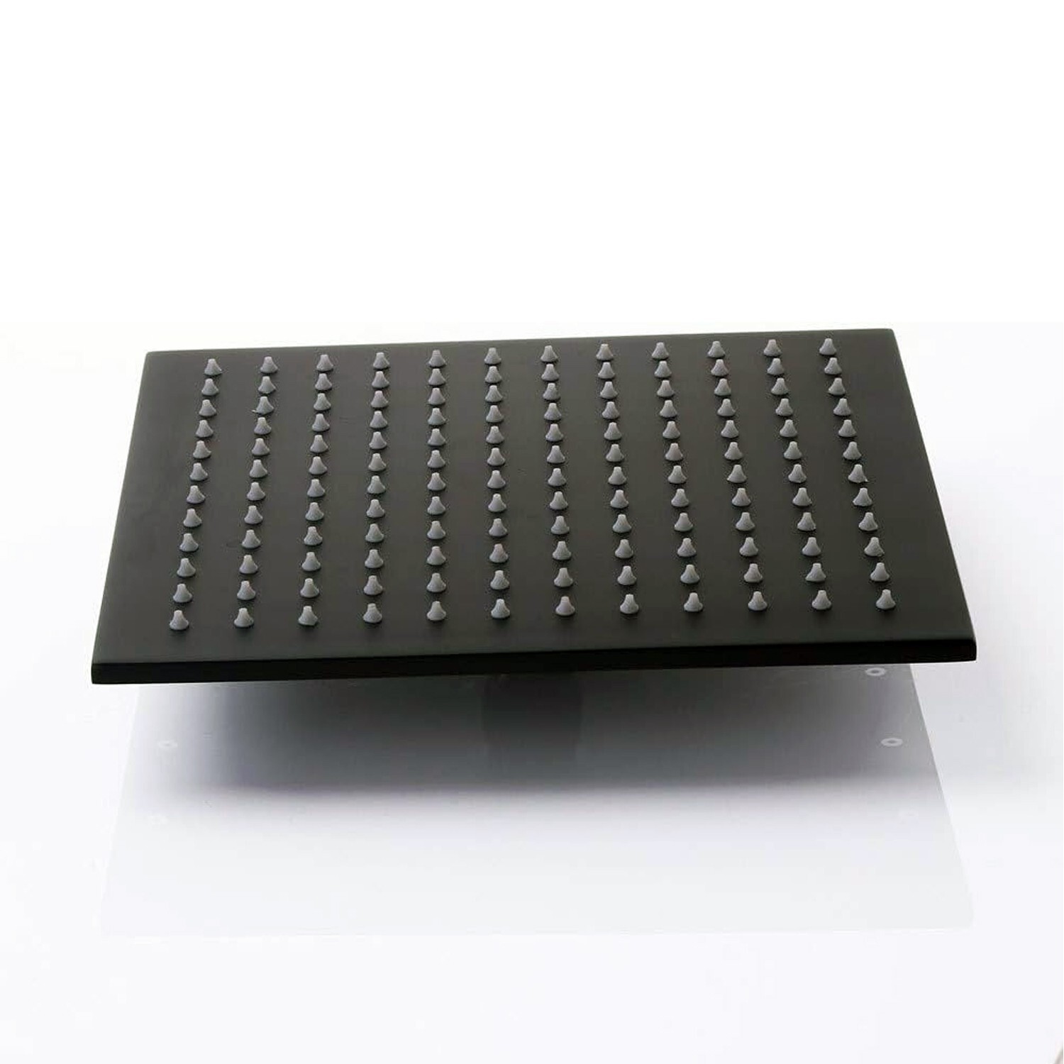 Luxury Square Stainless Steel Black Top Overhead Sprayer