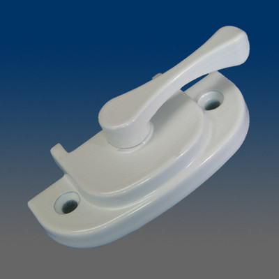One Piece Window Sash Lock, Cam Lock 9417KM White