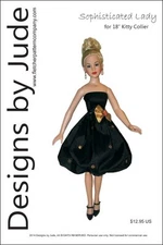 Sophisticated Lady Doll Clothes Sewing Pattern for 18" Kitty Collier Tonner