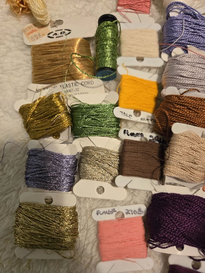 Embroidery Cross Stitch Thread Floss & Jewelry Thread Mixed Lot - Image 3 of 4