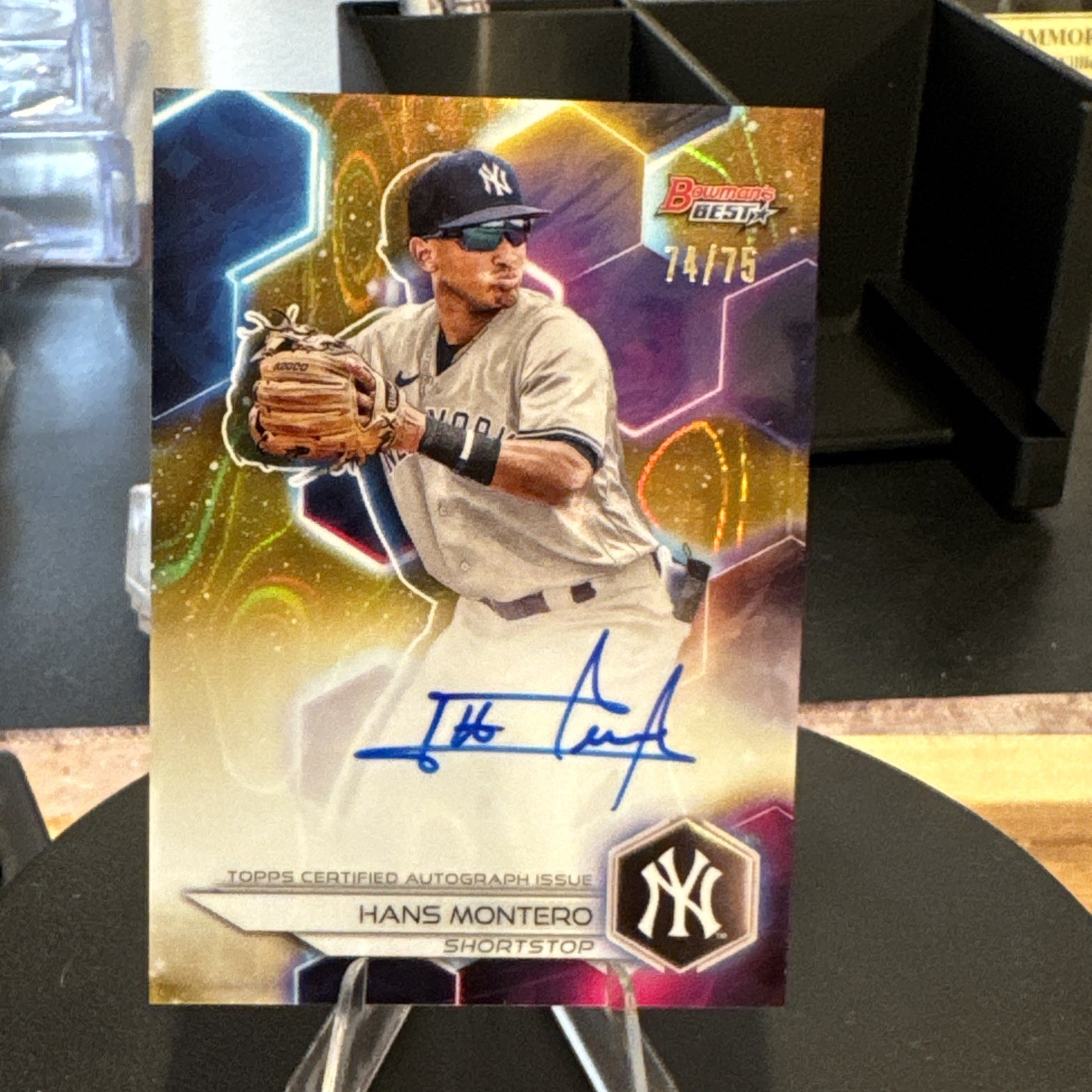 2023 Bowman's Best - Best of 2023 Autographs Hans Montero #B23-HM Gold Lava /75