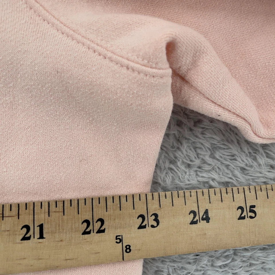 L.L. Sudadera Bean para mujer XL rosa con logotipo deletreado cuello redondo polar pulóverda Foto 4 de 4