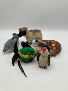 Five Midcentury Onward Steiff Animals All With IDs