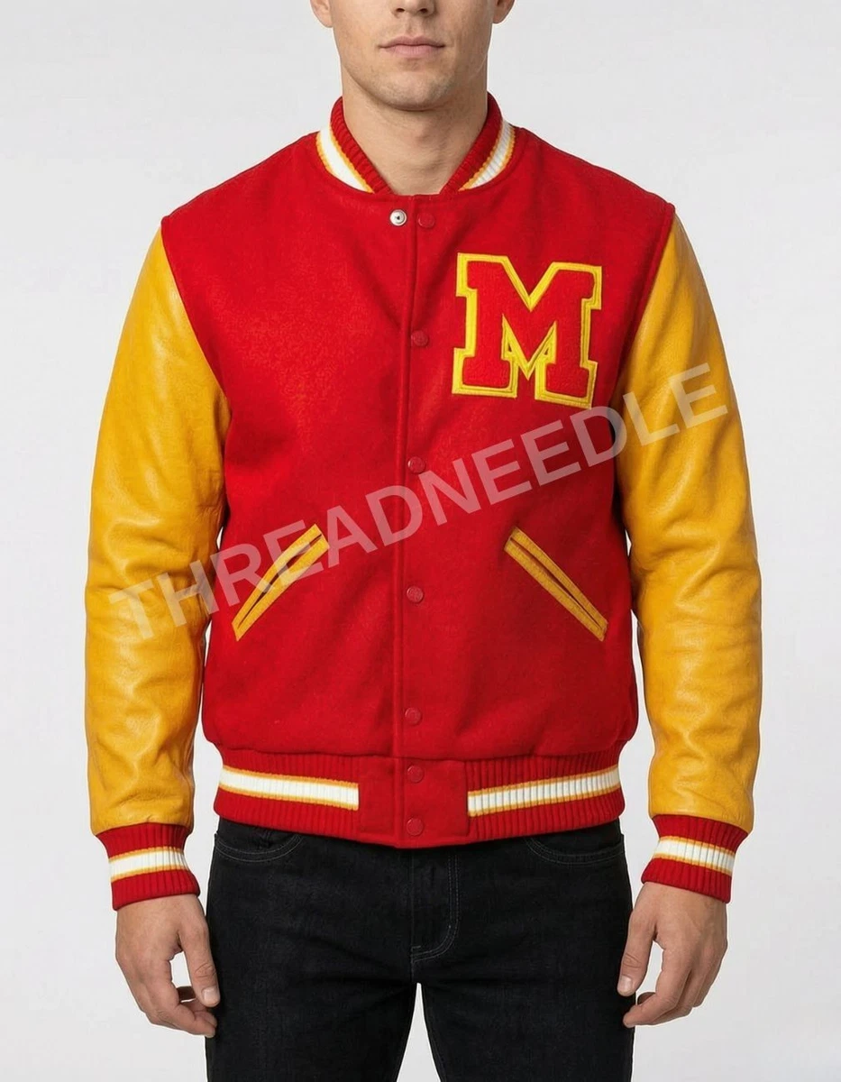 Leather Sleeve Varsity Jacket for sale - eBay