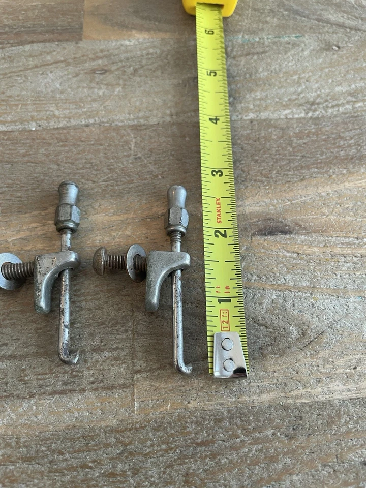 Vintage 1920s 30’s Lug & Hook Tension Rod 4 Sets Nickel From Bacon Banjo Parts - Image 2 of 4
