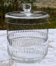 Bowletopf Bowlegefäß Kristall Glas geschliffen edel mit Deckel 26 cm hoch