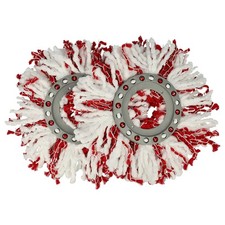 2x Wischmopp f&uuml;r Leifheit Clean Twist Disc Mop Clean Twist Mop - wei&szlig;, rot