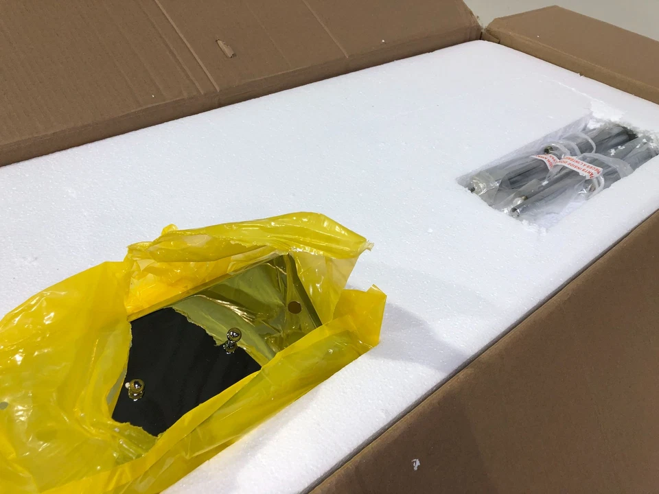 Золотой освещения Mercer 5 света черный + хром подвеска с прозрачным семенным стеклом - Изображение 3 из 4