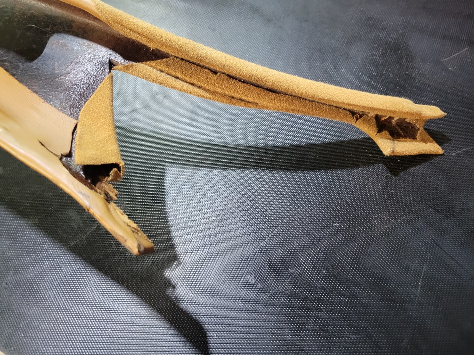 Driver Left Front A-Pillar A Pillar Leather Tan ginger Chrysler TC Maserati Oem