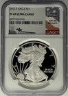 2012 S American Silver Eagle NGC PF69 Ultra Cameo Mercanti Signature Flag Label