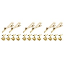 3 PCS Tie Clip Set Tieclip for Men Floral Formal Clips