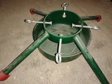 4-Leg Large Metal Live Christmas Tree Stand Holiday Hold Up 12Ft 6.25in Diameter