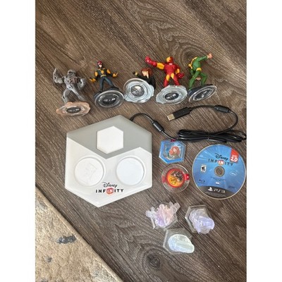 Disney Infinity 2.0 Marvel Super Heroes PS3 Starter Pack Figures Disc Bundle