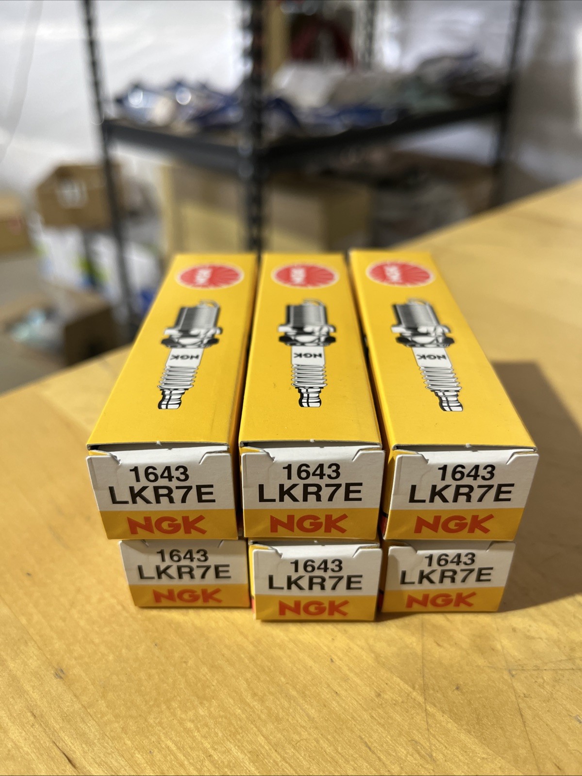 6 pc NGK 1643 LKR7E Standard Spark Plugs for YR8SEU YR7SES RER8MC