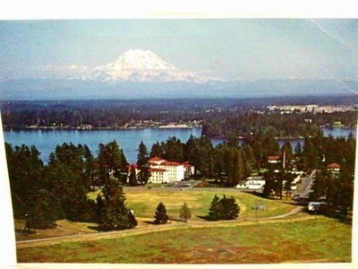 AK Veteran´s Administration Hospital. American Lake,Washington.Luftbild, Gebäude