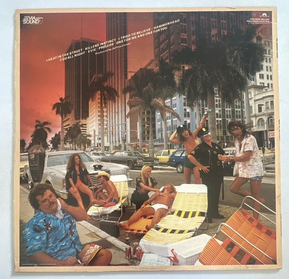 Pat Travers Band  Heat In The Street Vinyl Lp EX / VG+ Condition - Image 3 of 4