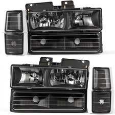 AUTOSAVER88 Headlights Assembly Compatible with 1994-1999 Chevy Silverado Tah...