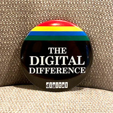 VTG Digital Equipment Corporation Computer 3" Pinback Button Tech Advertising